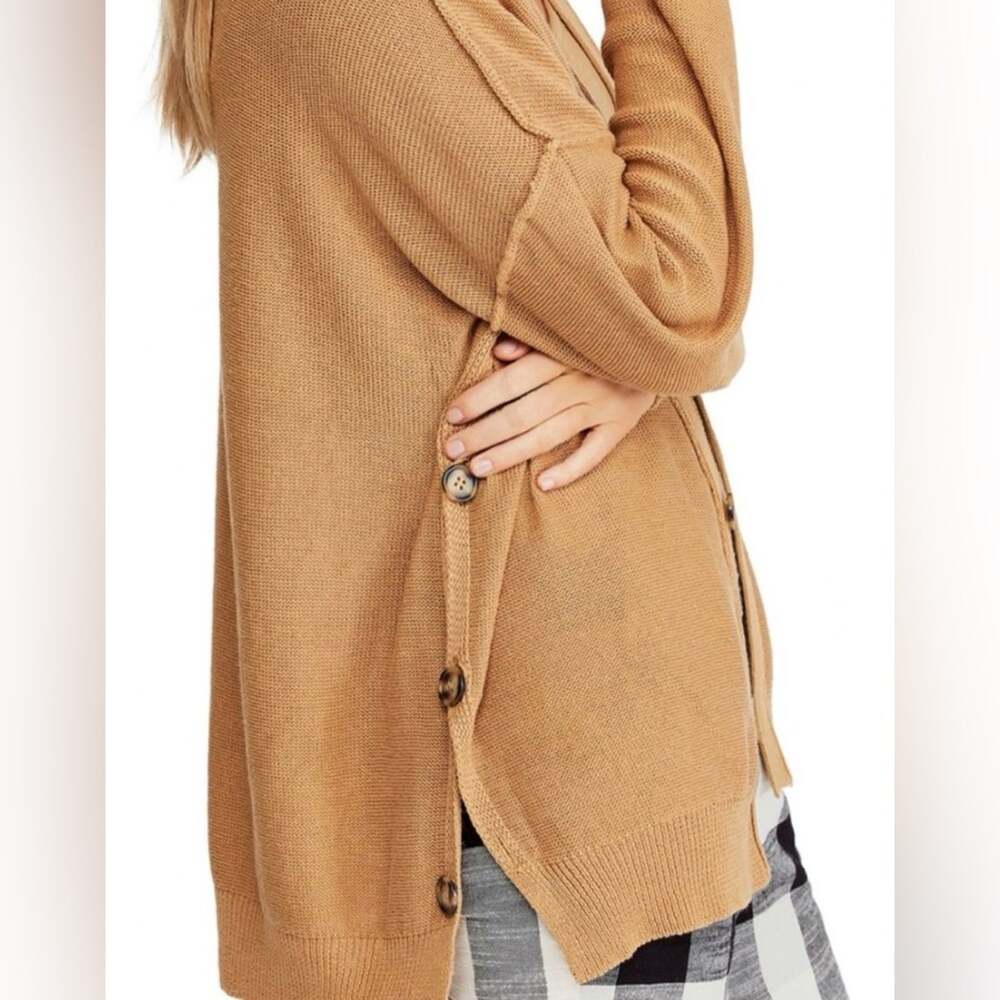 Free People Weekend Breeze grandpa tortoise shell Cardigan Sweater size small